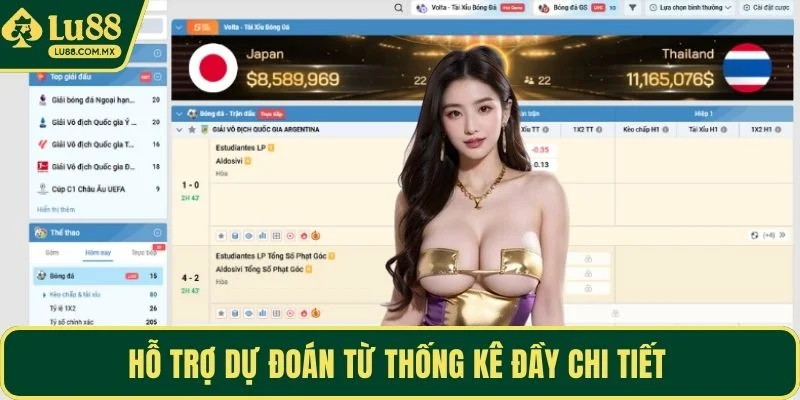 Hỗ trợ dự đoán từ thống kê đầy chi tiết